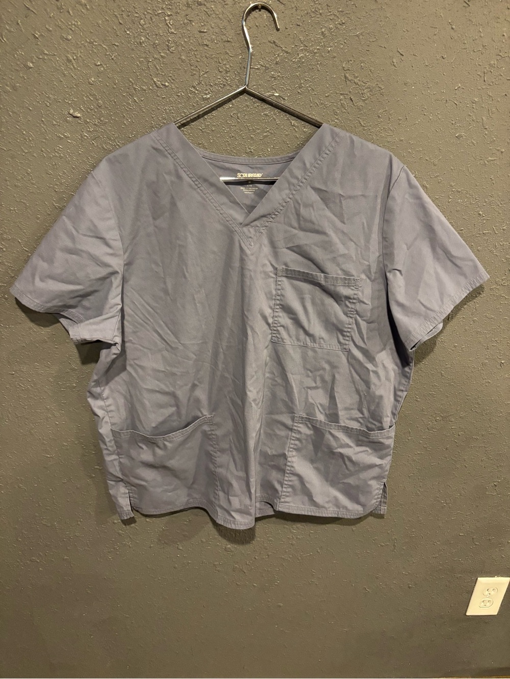 ScrubStar V-Neck Scrub Top in Light Blue